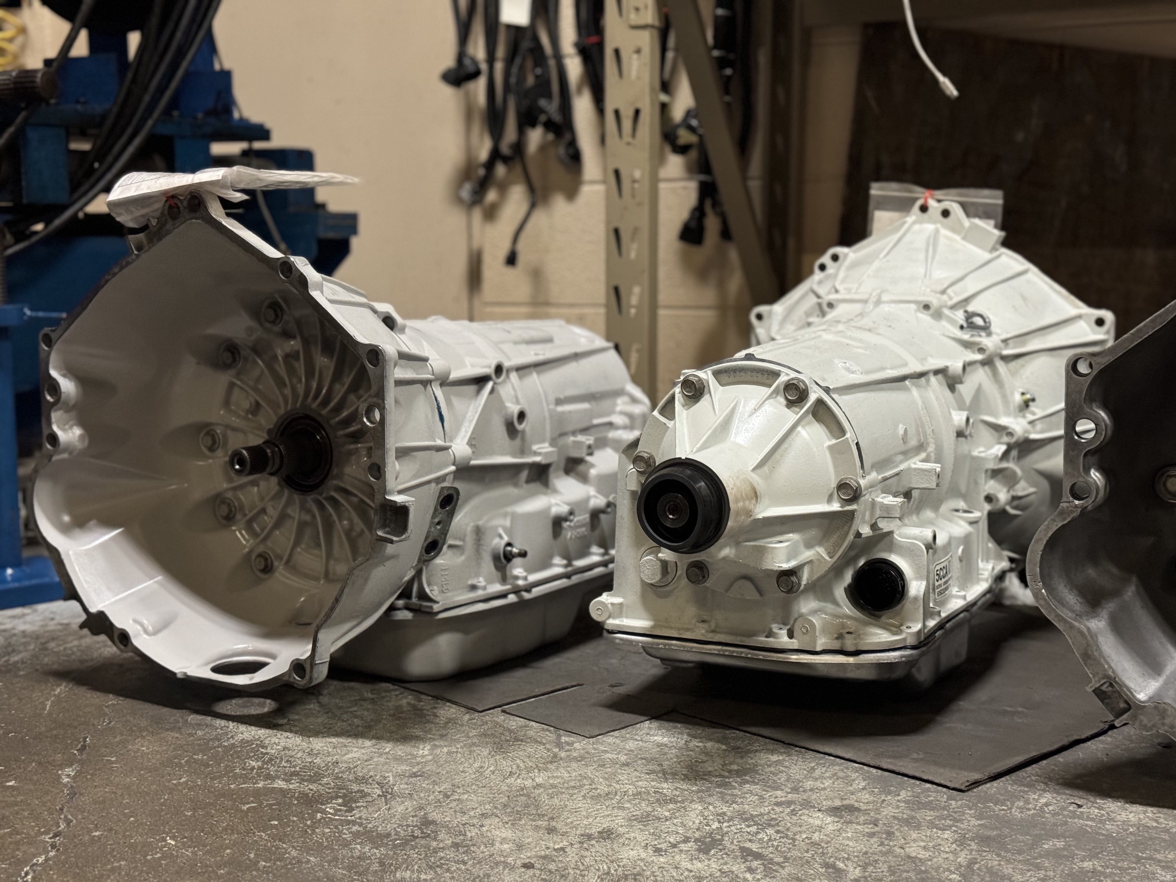 Transmissions under repair at Quantum Gear 6L80